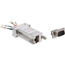 InLine® Adapter 9 Pin Sub-D male to RJ45 female metal-coated