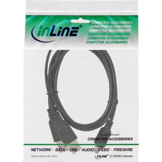 InLine® USB Mini-Y-Kabel, 2x Stecker A an Mini-B Stecker (5pol.), 1,0m