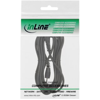 InLine® Klinke Kabel, 2,5mm Stecker / Stecker, Stereo, 3m