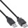 InLine® USB 2.0 Verlängerung, USB-A Stecker / Buchse, schwarz, 3m