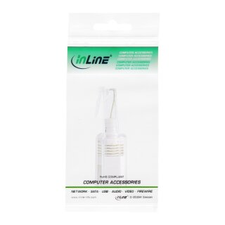 InLine® Twist-Stop, Entwirrer für Kabel von Telefonhörer, schmale kurze Bauform