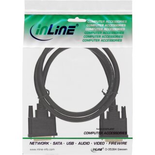 InLine® DVI-D Anschlusskabel Premium, digital 24+1 Stecker / Stecker, Dual Link, 1m