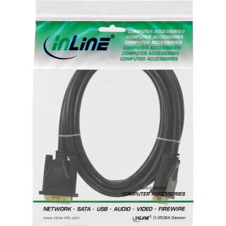 InLine DVI-D Cable Premium 24+1 male to male Dual Link gold plated 7.5m