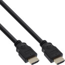 InLine® HDMI High Speed Cable male to male gold plated black 5m