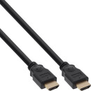 InLine® HDMI High Speed Cable male to male gold plated black 1.5m
