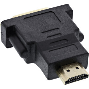 InLine® HDMI to DVI Adapter male to 24+1 female gold...