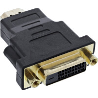 InLine® HDMI to DVI Adapter male to 24+1 female gold plated