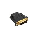 InLine® HDMI to DVI Adapter female to male gold plated