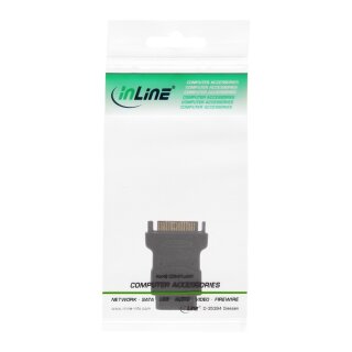 InLine® SATA Stromadapter, 1x 13,34cm (5,25) Stecker an 15pol SATA Buchse