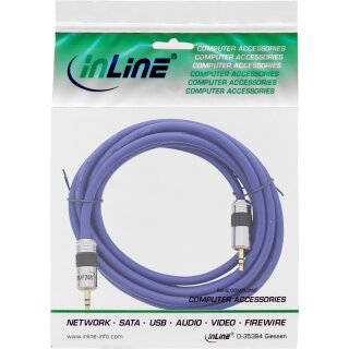 InLine® Klinken-Kabel PREMIUM, 3,5mm Stecker / Stecker, 15m
