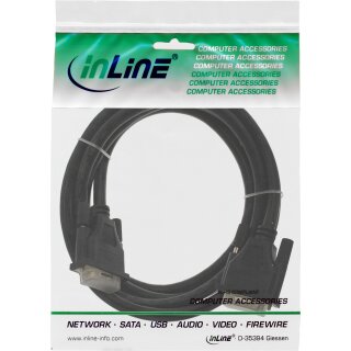 InLine® DVI-D Kabel, digital 24+1 Stecker / Stecker, Dual Link, 2m