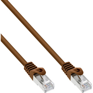 InLine® Patch Cable SF/UTP Cat.5e brown 2m