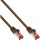 InLine® Patch Cable S/FTP PiMF Cat.6 250MHz PVC copper brown 20m