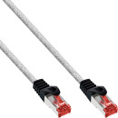 InLine® Patch Cable S/FTP PiMF Cat.6 250MHz PVC copper transparent 0.3m