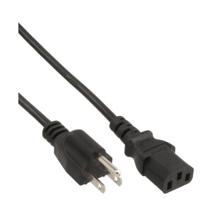 InLine® Power Cable Type B Japan to IEC connector 1.8m