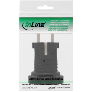 InLine® Reiseadapter, Australien Buchse auf Schutzkontakt Stecker