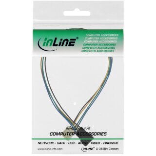 InLine Fan Cable Extension 4 Pin Molex male to female length 30cm