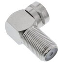 InLine® F-Plug angled 90° male to female metalized