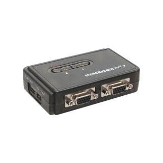InLine® KVM Switch, 2-fach, USB, mit Audio