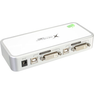 InLine® Compact Desktop KVM Switch USB DVI 2 Port +...