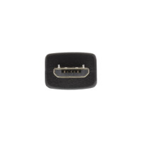InLine® Micro-USB 2.0 Kabel, USB-A Stecker an Micro-B Stecker, schwarz, 1,8m