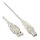 InLine® USB 2.0 Cable Type A male to B male transparent 0.5m