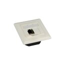 InLine® Cat.6 Connection Box 2x RJ45 female to RAL9010 white horizontal