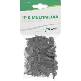 InLine® Lüfter Entkopplung, für Lüfter aller Größen von 60 bis 120mm, 100er Pack