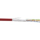 InLine® Patch Cable SF/UTP Cat.5e AWG26 CCA PVC red 100m