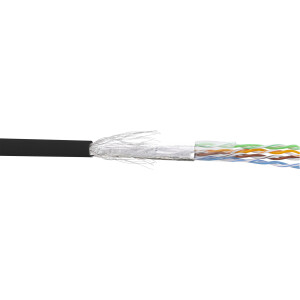 InLine® Patch Cable SF/UTP Cat.5e AWG26 CCA PVC black...