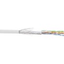 InLine® Patch Cable SF/UTP Cat.5e AWG26 CCA PVC white 100m