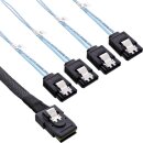 InLine® SAS Connector Cable Mini SAS SFF8087 to 4x...
