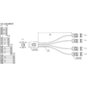 InLine® SAS Cable Mini SAS SFF8087 to 4x SATA direct OCR 0.5m