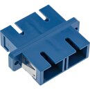 InLine® Fiber Optical Adapter Duplex SC/SC single mode ceramic sleeve blue