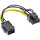 InLine® Stromadapter intern, 6pol zu 8pol für PCIe (PCI-Express) Grafikkarten, schwarz