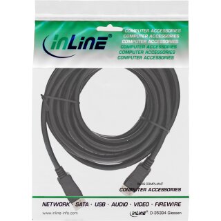 InLine® DisplayPort Kabel, schwarz, vergoldete Kontakte, 10m