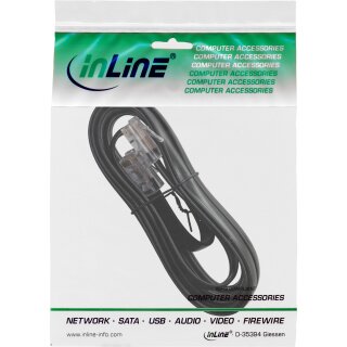 InLine® ISDN Anschlußkabel, RJ45 Stecker / Stecker, 8-adrig, 3m
