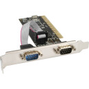 InLine® PCI Multi I/O Controller Card 2 DB9 Serial Ports