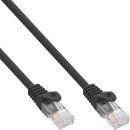 InLine® Patch Cable U/UTP Cat.5e black 0.5m