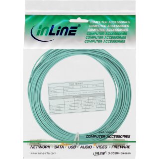 InLine® LWL Duplex Kabel, LC/LC, 50/125µm, OM3, 2m