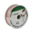 InLine® Speaker Cable 2x 0.75mm² CCA transparent 50m