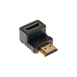 InLine® HDMI Adapter, Stecker / Buchse, gewinkelt unten, vergoldete Kontakte, 4K2K kompatibel