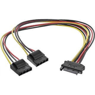 InLine SATA Power Y-Cable 1 IN two OUT