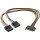 InLine® SATA Strom-Y-Kabel, SATA Buchse an 2x 13,34cm (5,25") Stecker, 0,3m