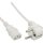 InLine® Power Cable German Type F to 3 Pin IEC female white 5m