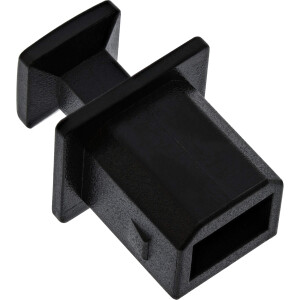 InLine® Staubschutz, für USB B Buchse, schwarz,...