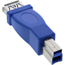 InLine® USB 3.0 Adapter Type A female to Type B male
