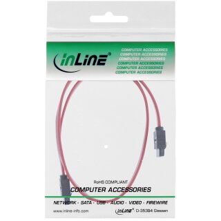 InLine SATA 6Gb/s Kabel, mit Lasche, 0,5m