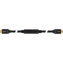 InLine® Active High Speed HDMI Cable with Ethernet male gold plated black 30m