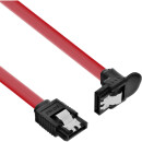 InLine® SATA 6Gb/s Cable with latches angled 0.5m